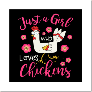 Kids Chicken Hen Love Cute Posters and Art